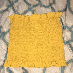 Detailed crop tube top